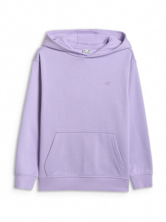 4F 4F Bluza BASIC+ Fioletowy Regular Fit