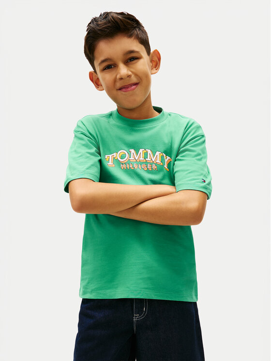 Tommy Hilfiger Tommy Hilfiger T-shirt KB0KB10267 Verde Regular Fit