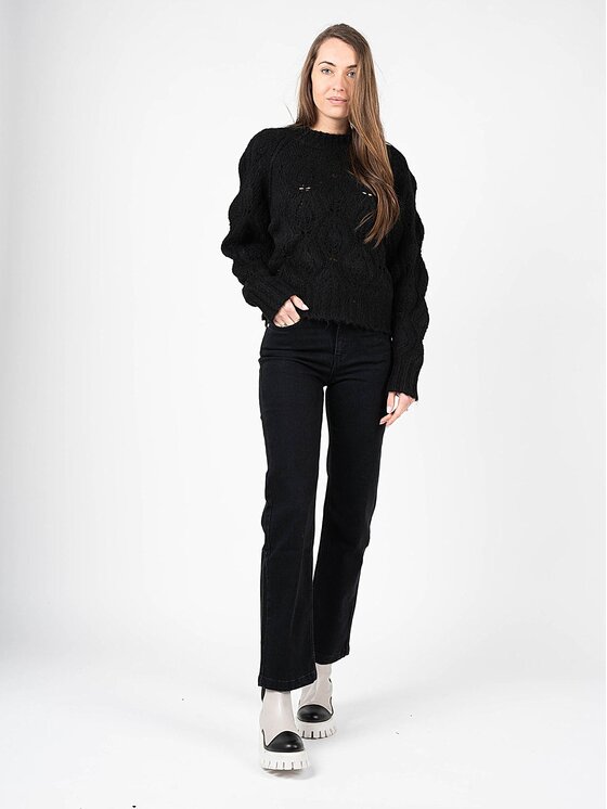 Silvian Heach Silvian Heach Πουλόβερ CVA22153MA Μαύρο Oversize