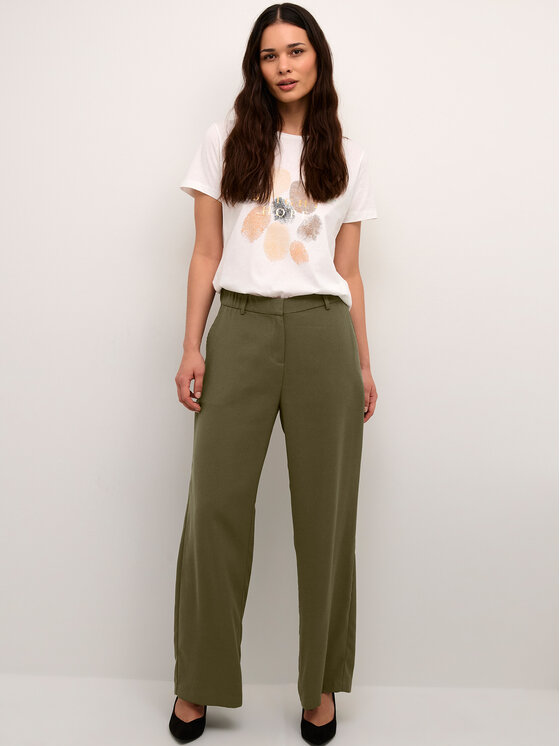 Cream Cream Pantaloni di tessuto Crcocamia 10611708 Verde Regular Fit