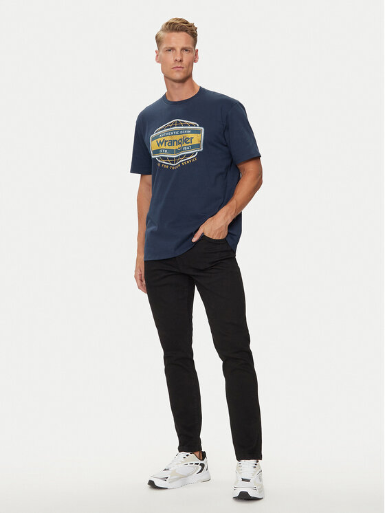 Wrangler Wrangler Дънки Larston 112356815 Черен Slim Fit