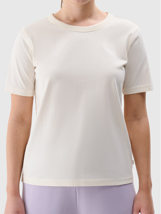 4F 4F T-Shirt EASY WEAR Biały Regular Fit