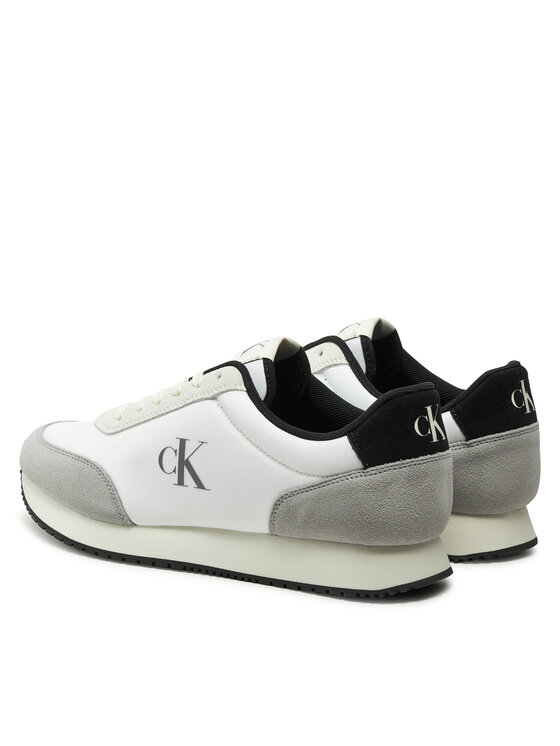 Calvin Klein Jeans Calvin Klein Jeans Laisvalaikio batai Retro Runner Iconic Snk YM0YM01119 Balta