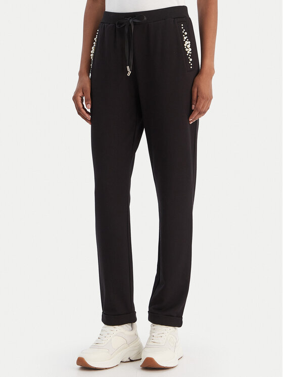 Liu Jo Sport Liu Jo Sport Pantaloni trening TF5155 FS576 Negru Regular Fit