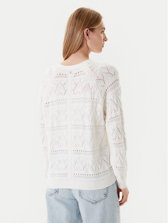 Guess Guess Cardigan W5YR55 Z2ZK2 Alb Regular Fit