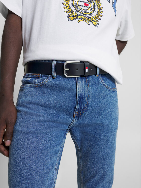 Tommy Jeans Tommy Jeans Чоловічий ремінь Tjm New Leather 4.0 AM0AM11201 Cиній