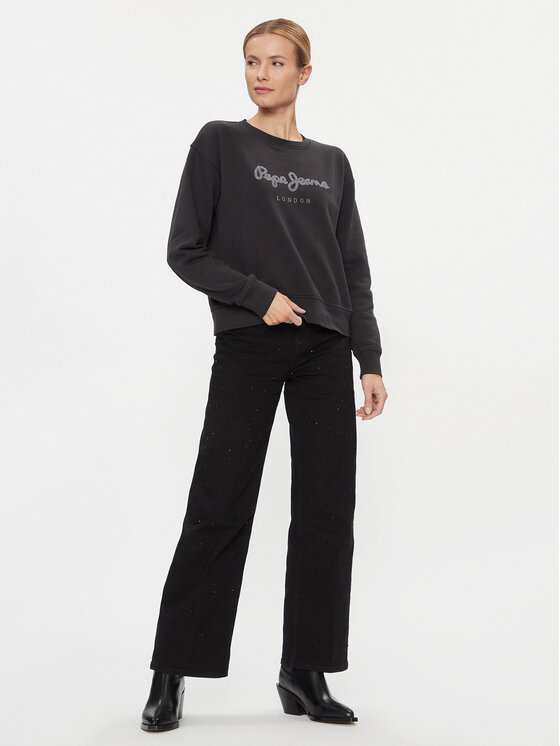 Pepe Jeans Pepe Jeans Μπλούζα Harley PL581402 Μαύρο Relaxed Fit