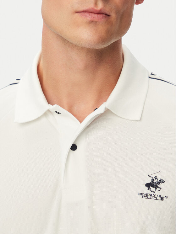 Beverly Hills Polo Club Beverly Hills Polo Club Polo särk P-SS26M-P0170 Valge Regular Fit