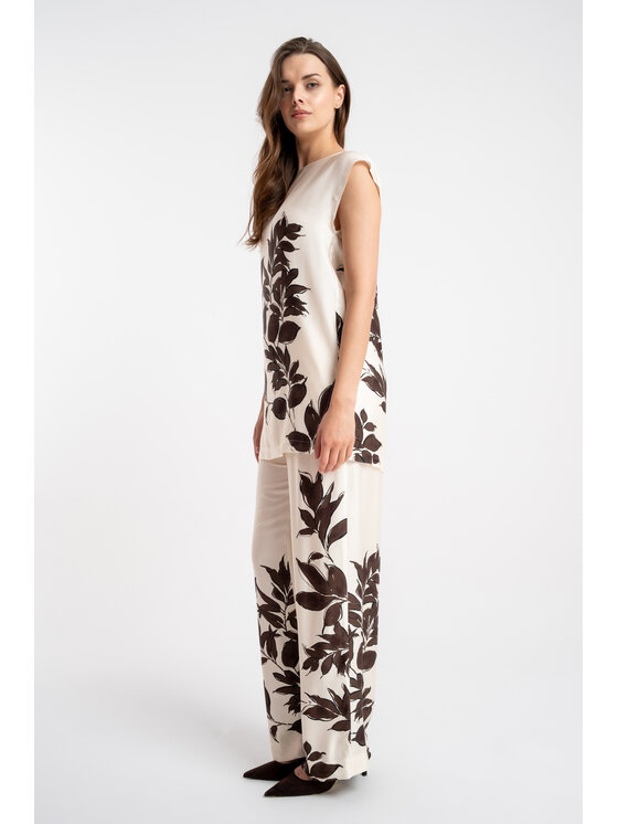 CLICK CLICK Bluzka 10-6975 Brązowy Regular Fit