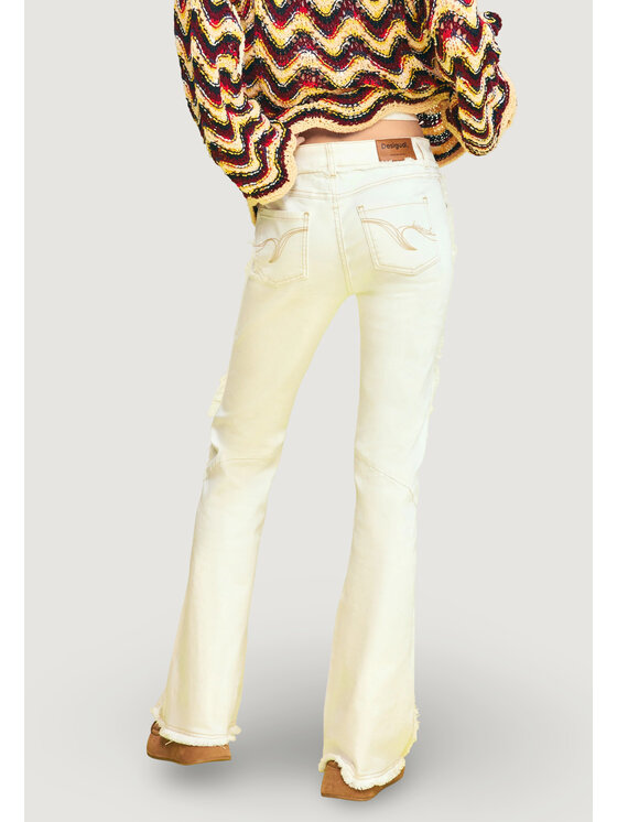 Desigual Desigual Pantaloni chino FAIRON Bianco Boot Fit