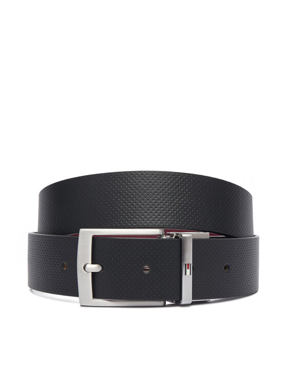 Tommy Hilfiger Tommy Hilfiger Колан Adan Rev 3.5 Pebble AM0AM14566 Черен