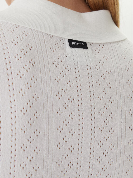 RVCA RVCA Sveter Dawn 23B071502 Biela Regular Fit