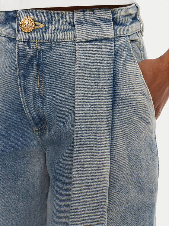 Balmain Balmain Farmer DF0ML095DF17 Kék Loose Fit