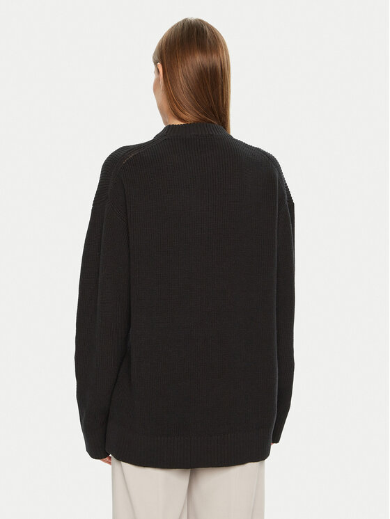 Calvin Klein Jeans Calvin Klein Jeans Džemperis Intrasia J20J224799 Melns Relaxed Fit