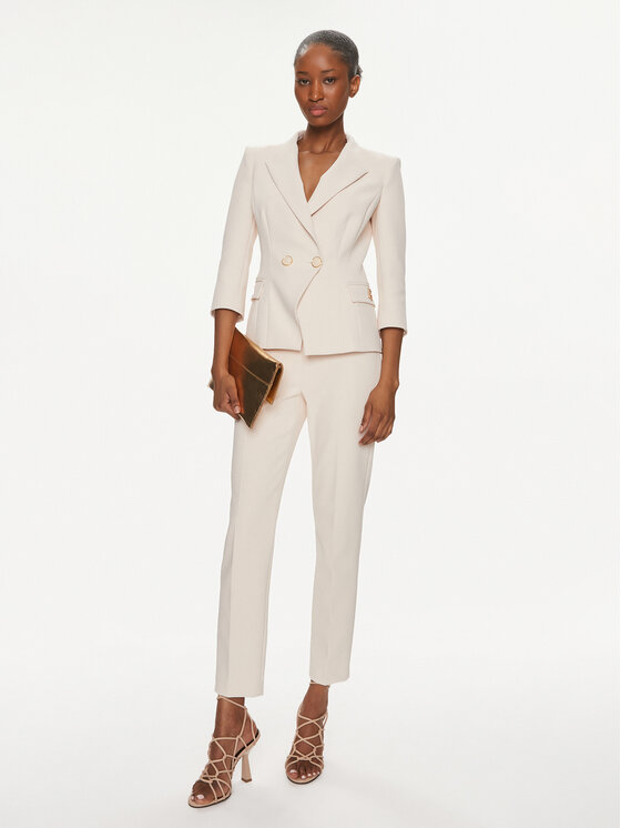 Elisabetta Franchi Elisabetta Franchi Sakoi GI-T61-41E2-V580 Écru Slim Fit