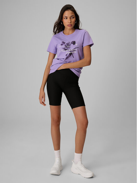 4F 4F T-Shirt TROPIC ORCHID Fioletowy jasny Regular Fit