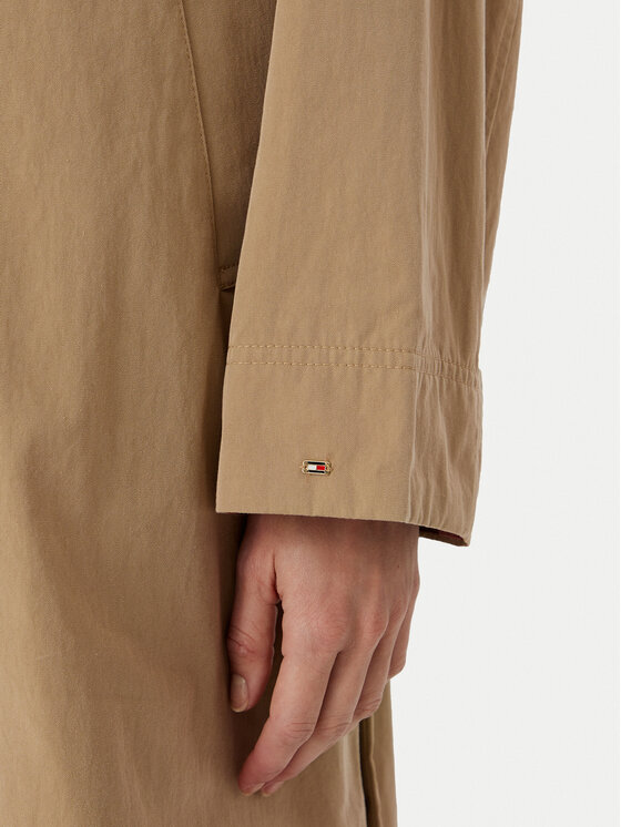 Tommy Hilfiger Tommy Hilfiger Trenčkot WW0WW49842 Tmavě béžová Regular Fit