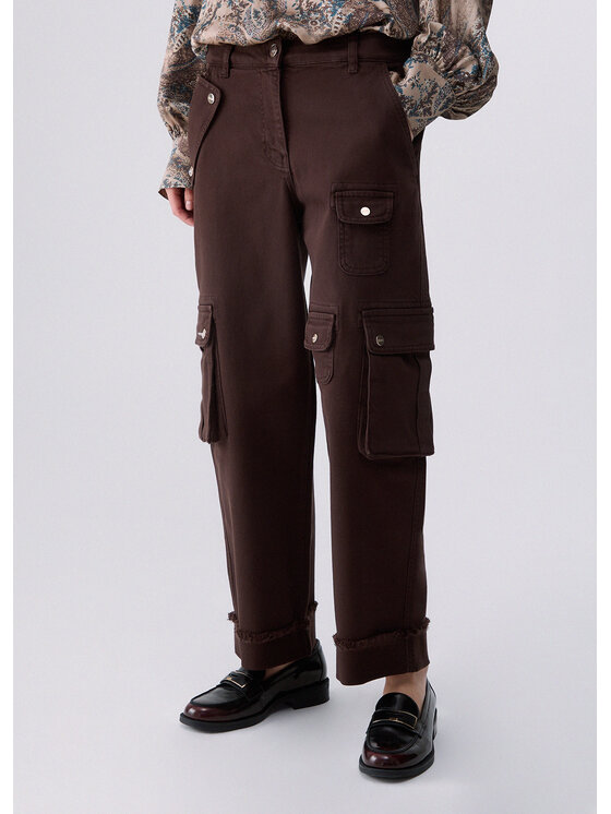 Liu Jo Liu Jo Pantaloni cargo CF6227T1819X0807 Marrone Regular Fit
