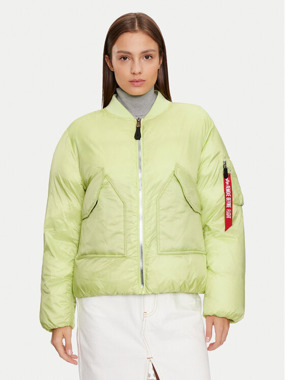 Alpha Industries Bomber stila jaka 148004 Zaļš Regular Fit