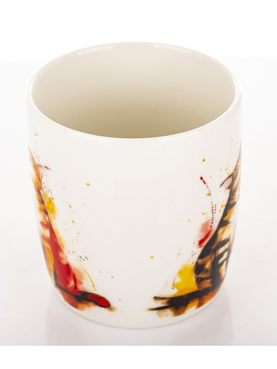 MIAhome MIAhome Kubek porcelanowy 350 ml koty GATTI Biały
