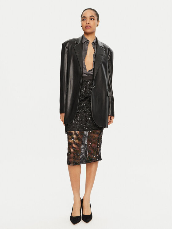 TWINSET TWINSET Сако 242AQ2042 Черен Regular Fit