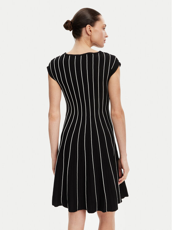 DKNY DKNY Vsakodnevna obleka DD4J8E21 Črna Regular Fit