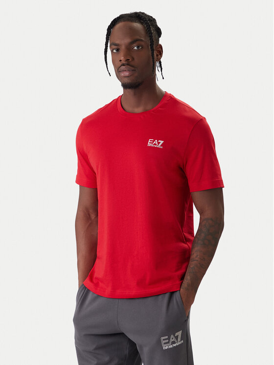 Ea7 Emporio Armani Červená T-Shirt