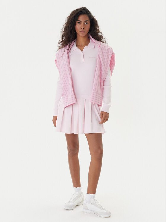 Tommy Jeans Tommy Jeans Vestito di maglia Script DW0DW22464 Rosa Regular Fit