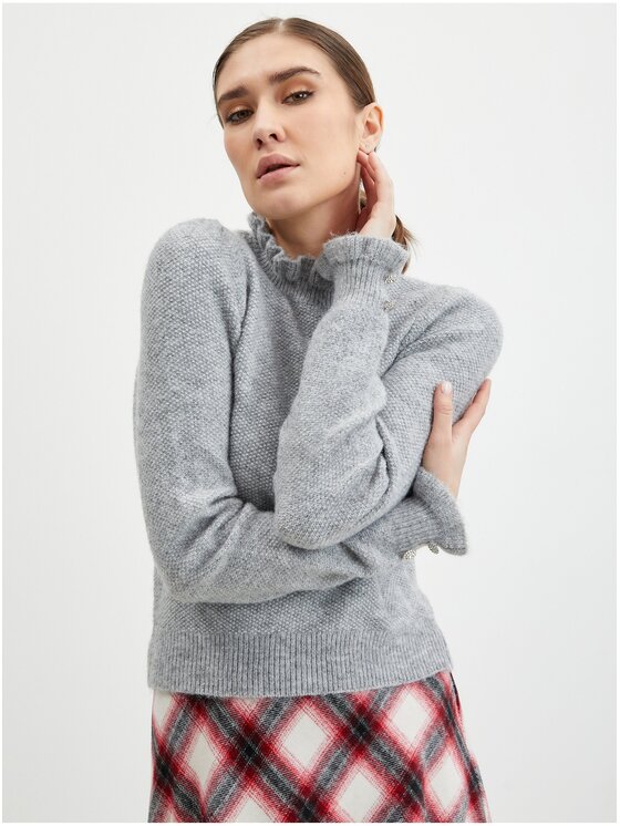 Orsay Orsay Sweter 507476-692000__XL Szary Regular Fit