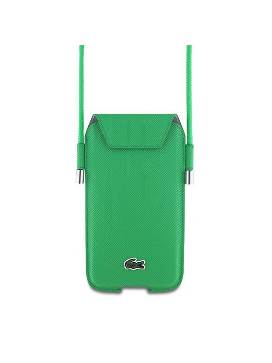 Torebka na telefon Lacoste, Zielona, Crossbody Petit Pique
