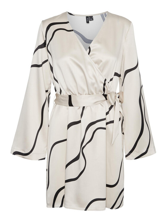 Vero Moda Vero Moda Vsakodnevna obleka 10295426 Écru Regular Fit