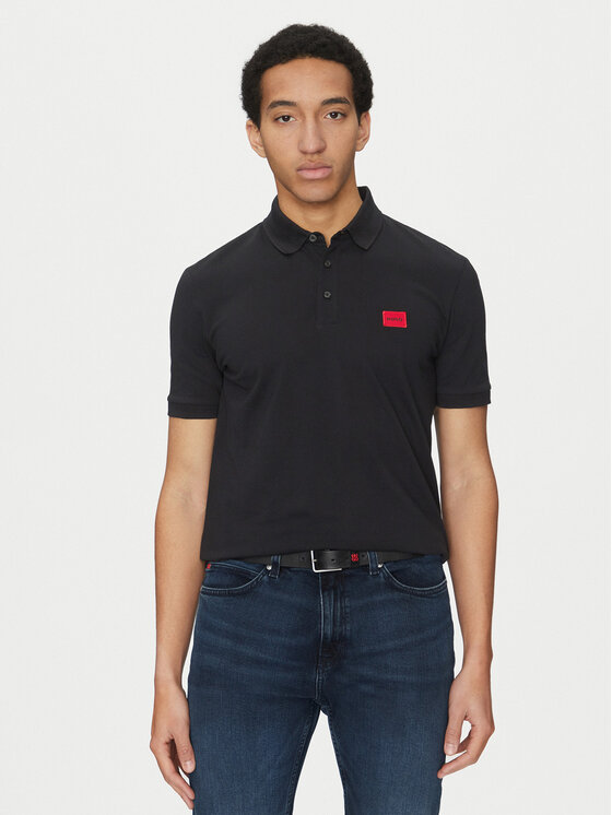 HUGO HUGO Polokošeľa Dereso232 50490770 Čierna Slim Fit