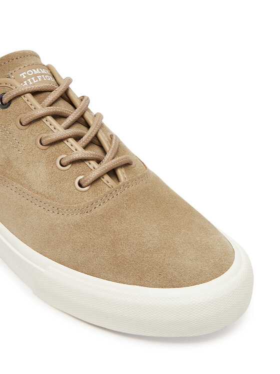 Tommy Hilfiger Tommy Hilfiger Tenis superge Hi Vulc Low Oxford Suede FM0FM05401 Bež
