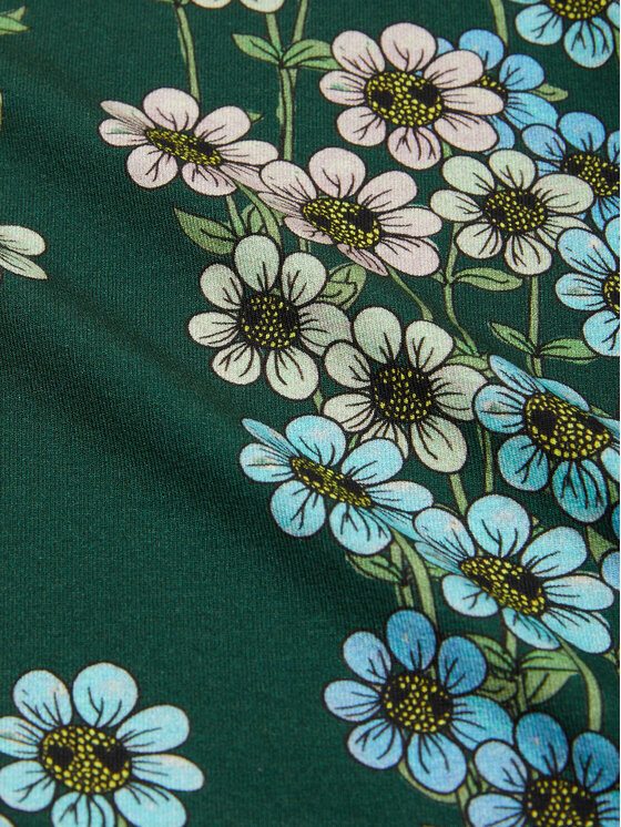 MINI RODINI Mini Rodini T-Shirt Daisys 2472013575 Πράσινο Regular Fit