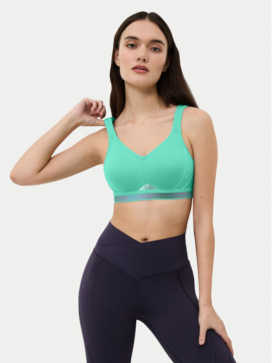 Triumph Triumph Špotni nedrček Triaction Cardio Flow 10205923 Zelena