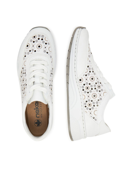 Rieker Rieker Sneakersy N6506-80 Biały