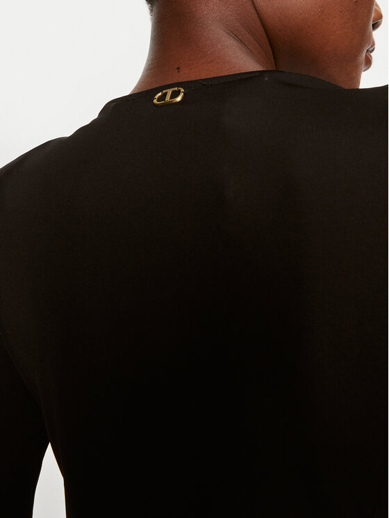TWINSET TWINSET Večerní šaty 242TP2360 Černá Slim Fit