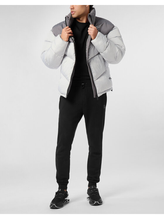 Plein Sport Plein Sport Giubbotto piumino 24023 Grigio Regular Fit