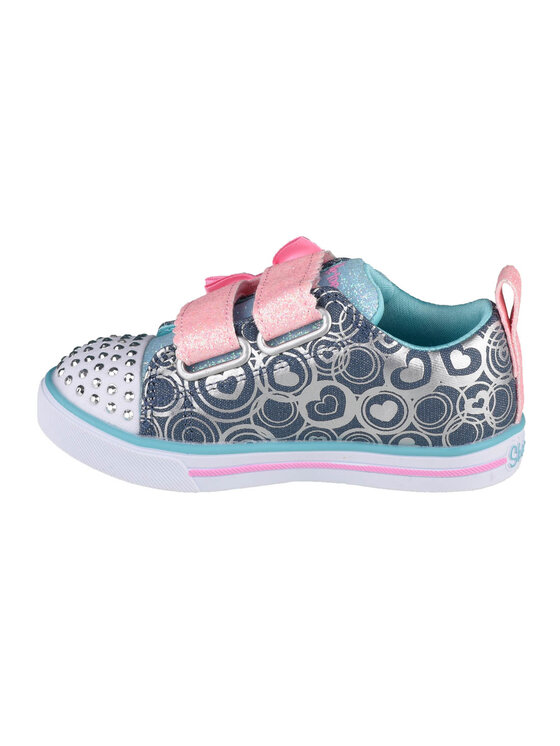 Skechers Skechers Sneakersy Skechers Sparkle Lite-Lil Heartsland Szary