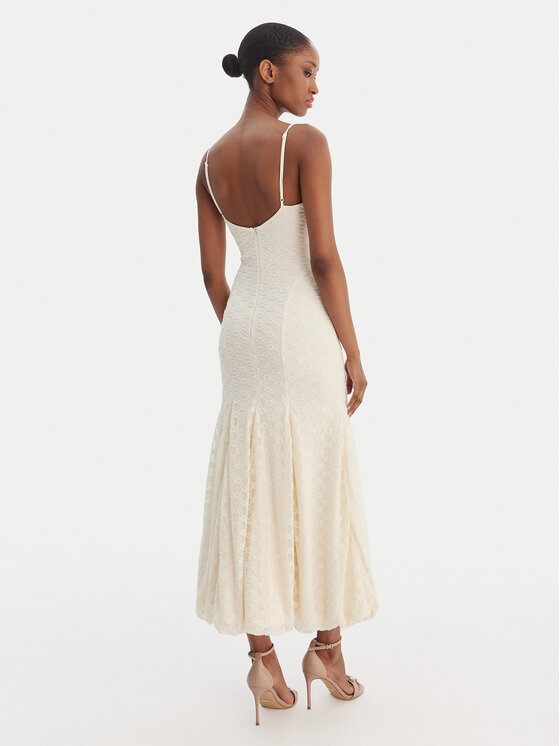Bardot Bardot Sukienka koktajlowa Delaney 59928DB Beżowy Regular Fit