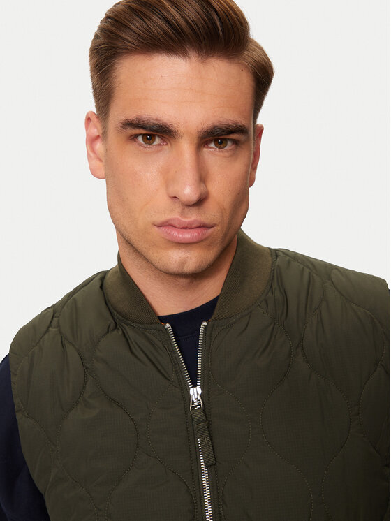 Jack&Jones Jack&Jones Prsluk Koda 12258386 Zelena Regular Fit