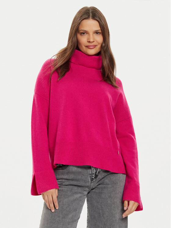 Liu Jo Liu Jo Bluză cu gât WF4434 MS009 Roz Regular Fit