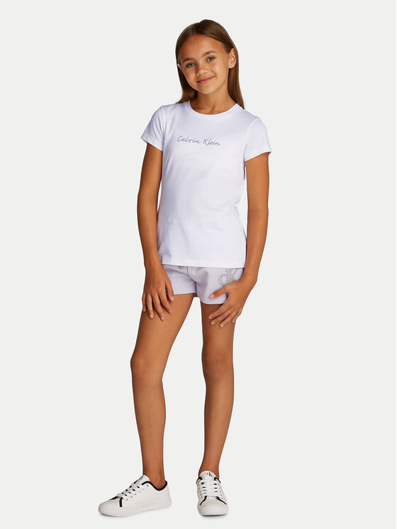 Calvin Klein Jeans Calvin Klein Jeans T-shirt Script Logo IG0IG02857 Bijela Slim Fit