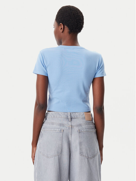 HUGO HUGO T-Shirt Delanor 50512000 Niebieski Slim Fit