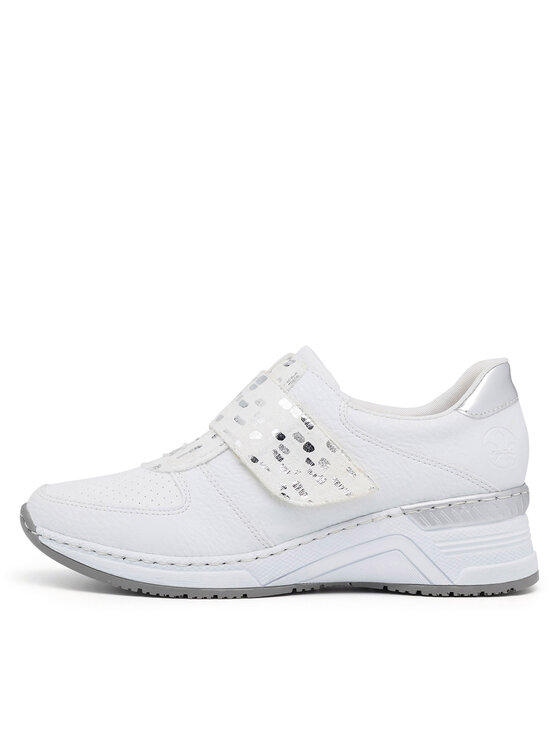 Rieker Rieker Sneakersy N4354-81 Biały