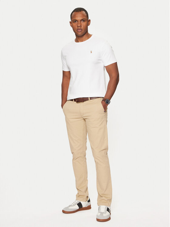 Polo Ralph Lauren Polo Ralph Lauren T-Shirt 710740727 Biały Slim Fit
