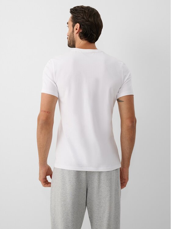 4F 4F Tričko 4FRAW26TTSHM4666-10S Biela Regular Fit