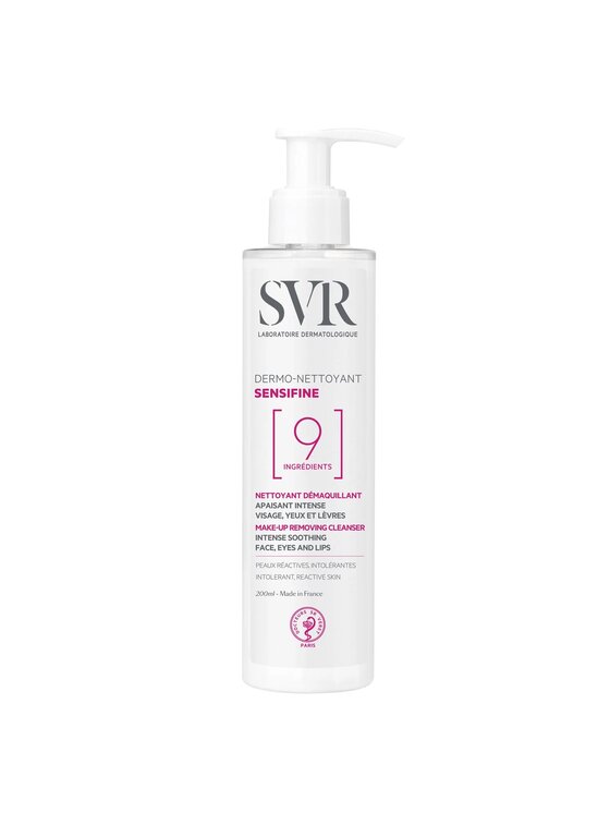 SVR SVR SVR Sensifine Dermo-Nettoyant intensywnie łagodzący płyn do demakijażu twarzy i oczu 200ml Zestaw kosmetyków
