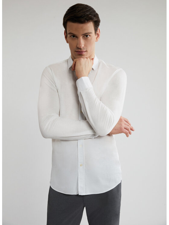 Pako Lorente Pako Lorente Koszula P22SF-1X-041 Biały Slim Fit