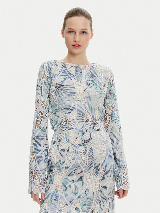 Guess Guess Halenka W5GH0T WHAD2 Modrá Regular Fit